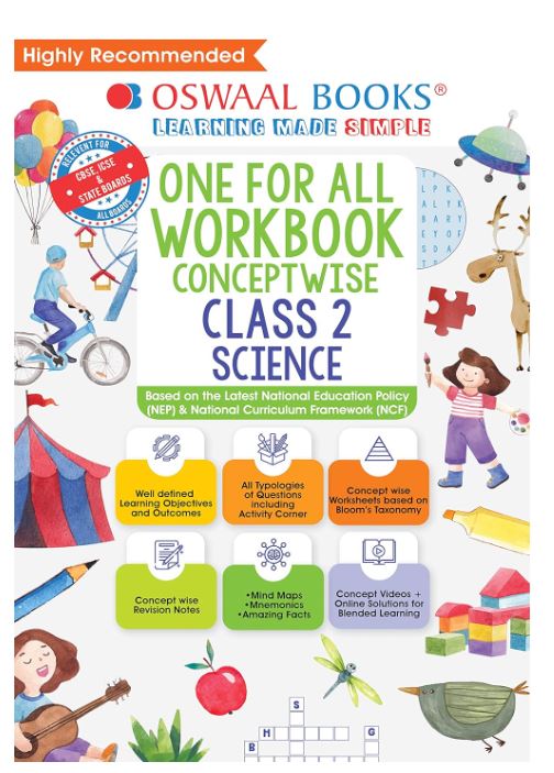 Oswaal One For All Workbook, Class-2, Science